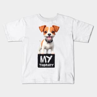 Just My Emotional Support Jack Russell Terrier Kids T-Shirt